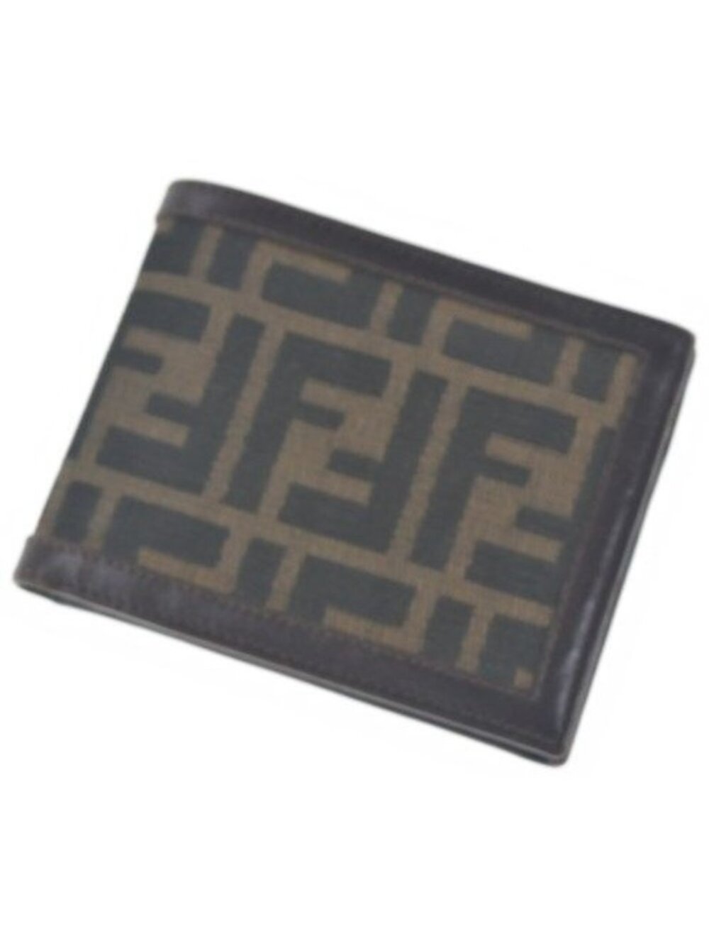 Fendi Zucca Pattern Bifold Wallet Coin Purse